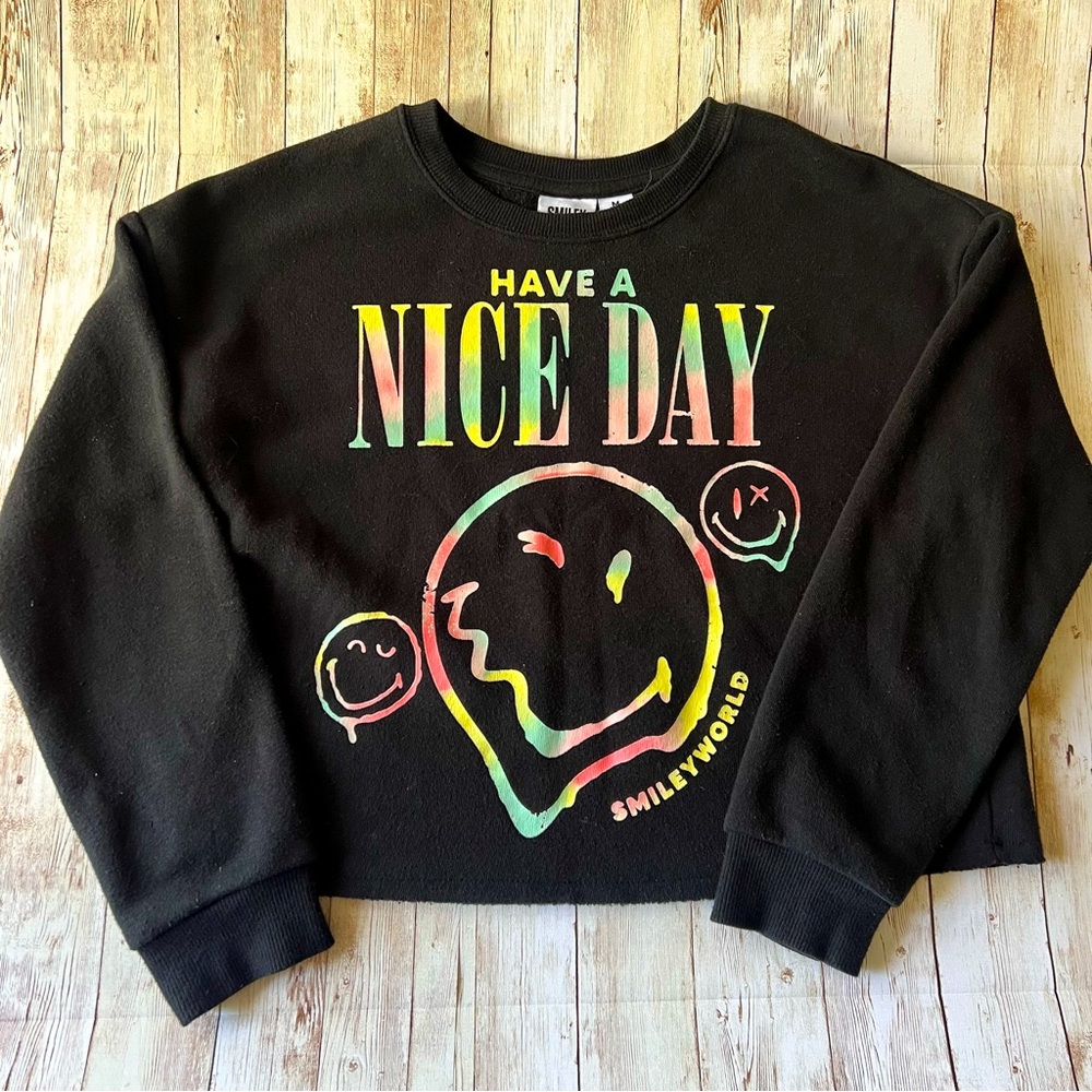 Smiley World Have A Nice Day Sweatshirt